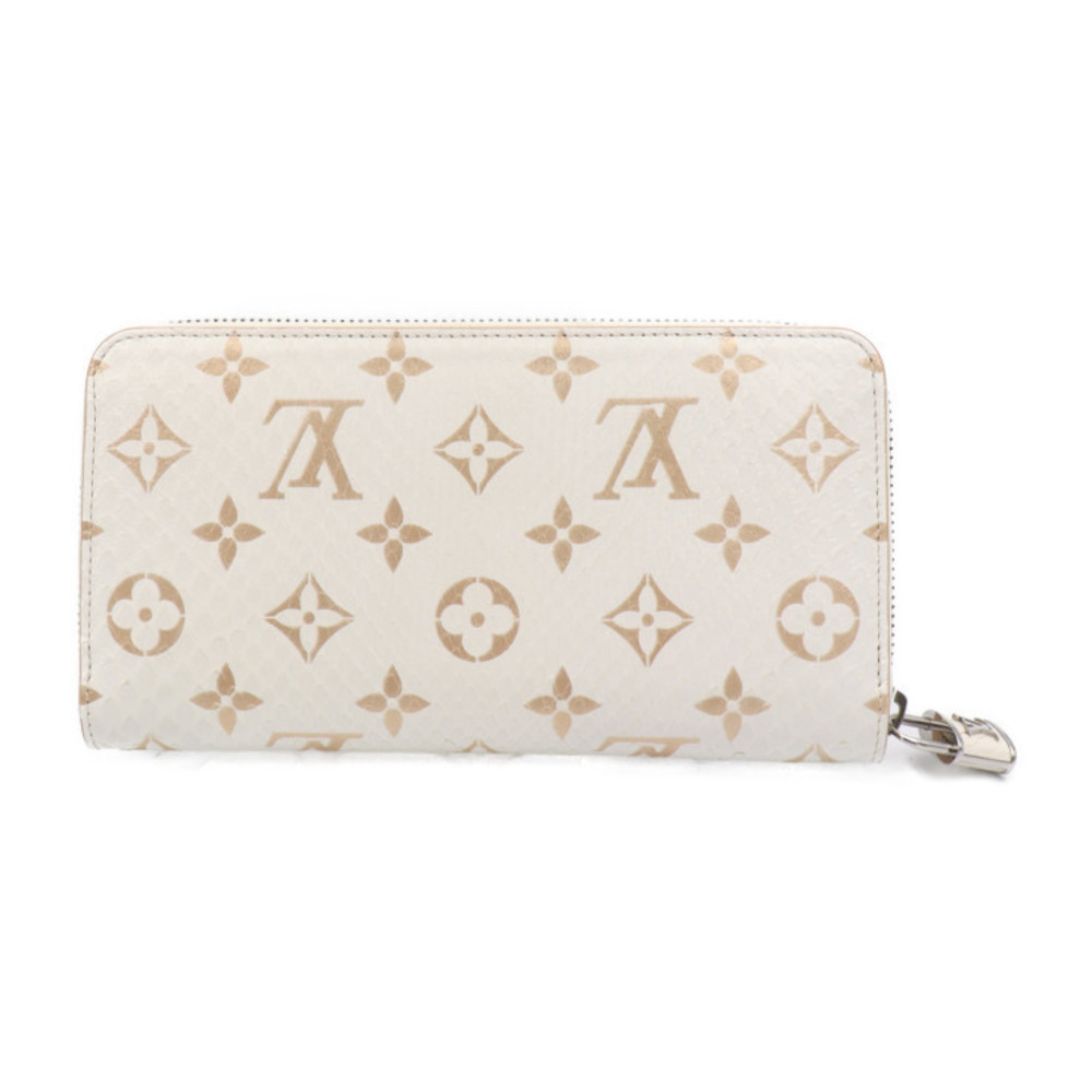 Louis Vuitton Zippy Long Wallet Python Latte White - image 3